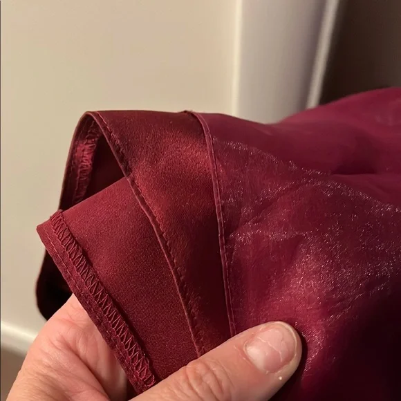 Elegant Raspberry Strapless Dress - Picture 6 of 7